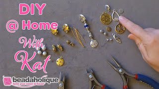 How to Use Clip on Earrings with Metal Beads and Charms [upl. by Neesay]