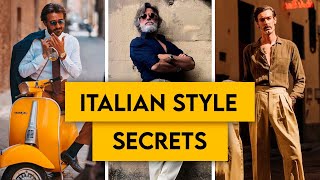 Dress Like the Most Stylish Men in The World  Italian Style Secrets [upl. by Inad]