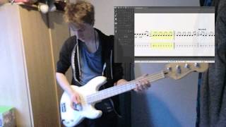 Lycanthrope  44  Bass Cover with Tabs [upl. by Christoforo]