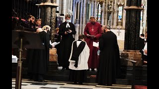 Installation of Canons Durham Cathedral Choral Evensong 6 March 2022 of The Revd Canon Eileen Harrop [upl. by Mayhew]