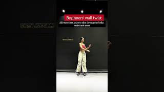 Beginners wall twist taichi qigong kungfu [upl. by Eibbil]