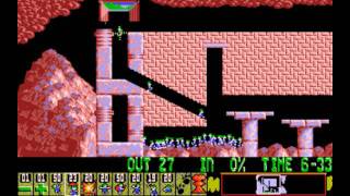 Lemmings PC  Level 12 Tricky Bitter Lemming [upl. by Jahdol932]