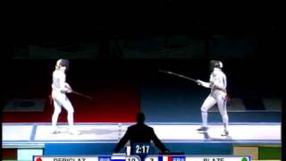 Fencing JWCH 2010 Womens Foil  Gold Medal Match [upl. by Aicetal]