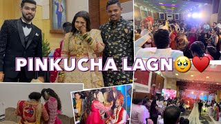 PINKUCHA LAGNALA🥹😍💃  BHAU AAMCHE FULL HAPPY 🤣  PAYAL PATIL VLOG ♥️ [upl. by Takeo]