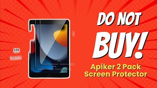 DONT BUY Apiker 2 Pack Screen Protector BEFORE WATCHING THIS VIDEO 7 Reasons [upl. by Craner]