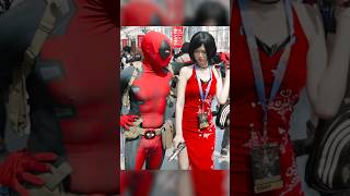 Deadpool meets Ada Wong 😘 deadpool adawong cosplay [upl. by Hennahane]