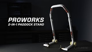 Proworks 2in1 Paddock Stand Front amp Rear [upl. by Ojyram]