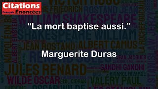 La mort baptise aussi  Marguerite Duras [upl. by Naitirb]