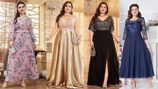 Gorgeous amp Beautiful Plus Size Mother Of The Bride Dresses Long Gown Latest Evening Dresses Design [upl. by Ttnerb709]