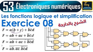 053 exercice 08 Réalisation la fonction algébrique à l’aide d’opérateur NAND uniquement [upl. by Analla]
