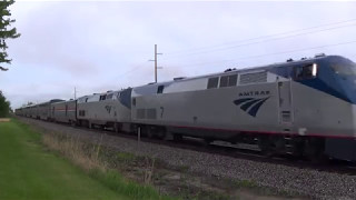 AMTK 7 Leads Westbound California Zephyr [upl. by Hgielime]