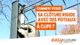 Poser sa clôture rigide avec poteaux à clips [upl. by Ettenahc]