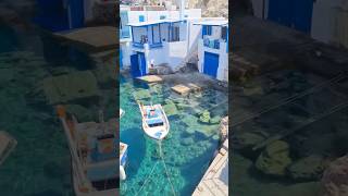 📍 Firapotamos milos greece 🇬🇷 🤍💙shorts milosisland [upl. by Ligetti]