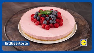 Erdbeertorte Rezept  Lidl Österreich [upl. by Thedrick]