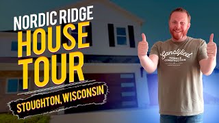 New House Tour Stoughton Wisconsin  Custom Home in Nordic Ridge [upl. by Delp818]