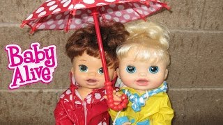 BABY ALIVE Swimming Cancelled Cause Of Rain  Mary And Audrey Play Together [upl. by Atile]