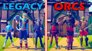 LEGACY TEAM vs ORCS TEAM  Totally Accurate Battle Simulator  TABS [upl. by Kenwood]