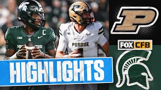 Purdue Boilermakers vs Michigan State Spartans Highlights  FOX College Football [upl. by Waldemar]