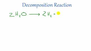 Chemistry Lesson  33  Decomposition Reactions [upl. by Dorice]