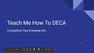 Teach Me How to DECA  Competition Tips and General Info [upl. by Cotsen]