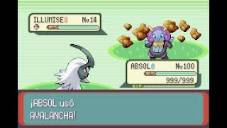 POKEMON EMERALD  ABSOL  AVALANCHA  ROCK SLIDE [upl. by Zakarias]