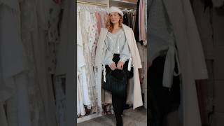 Parisianinspired but make it feminine 🎀 shortvideo parisianstyle winteroutfits [upl. by Lupiv]