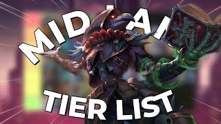 SMITE MID LANE TIER LIST Mid lane hunters DOMINATING [upl. by Hammer]