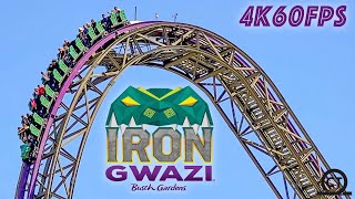 Iron Gwazi OffRide Busch Gardens Tampa FL 2022 \\ 4K60FPS  No Copyright [upl. by Piefer]