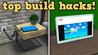 Top 10 Bloxburg Build Hacks [upl. by Abbott]