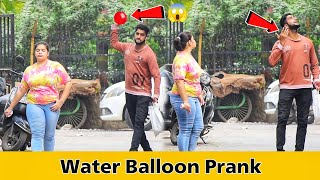 Throwing Water Balloon with Twist Prank  Prakash Peswani Prank [upl. by Nylynnej]