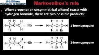 201 Markovnikovs rule HL [upl. by Terina]