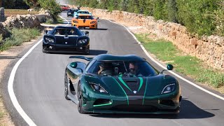 Supercar Owners Circle 2024 PUGLIA  HYPERCARS ARRIVING DAY1  Zonda MY Burnout CGT x7 Koenigsegg [upl. by Rebhun]