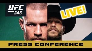 UFC 246 PostFight Press Conference Conor McGregor vs Cowboy Cerrone [upl. by Hillegass889]