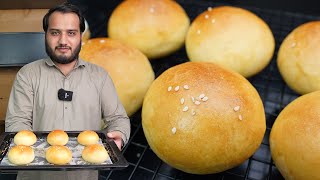 Burger Buns Recipe Homemade [upl. by Clementia]