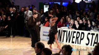 Troels Bager  Ina Jeliazkova 11th Antwerp Stars Cup IDSF int open latin 5round  jive [upl. by Onitram]