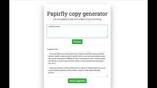 Papirfly copy generator [upl. by Caras]