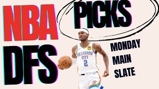 NBA DFS Picks for Monday 1111  Top DraftKings Plays amp Strategy [upl. by Mcdonald]