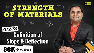 Definition of Slope and Deflection  Slope and Deflection of Beams  Strength of Materials [upl. by Immac]