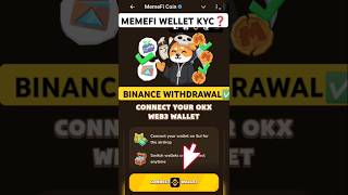 Binance withdrawal registration success ✅  Memefi Wellet binance new update [upl. by Perseus]