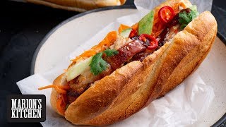 Sticky Pork Banh Mi  Marions Kitchen [upl. by Ahcilef80]