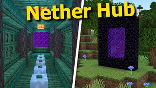 How to Link Portals and Build a Nether Hub in Minecraft  Guide [upl. by Farkas]