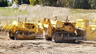 Classic Bulldozers and Motor Scrapers working  Wheels At Wanaka 2023 [upl. by Hamil332]