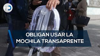 Alumnos están obligados a usar mochilas transparentes [upl. by Htebilil]