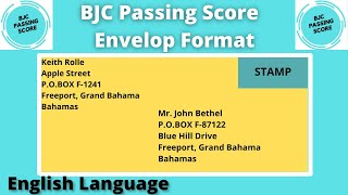 The Bahamas Junior Certificate BJC Envelope Format English Language [upl. by Sass]