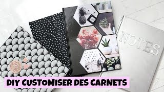 DIY 4 façons de customiser des carnets [upl. by Akinek]