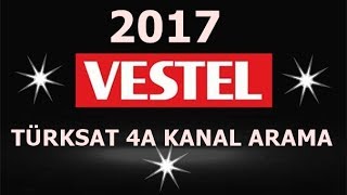 VESTEL LED TV LERDE Türksat 4A Kanal arama otomatik arama [upl. by Ignacia315]