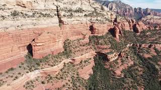 Coconino National Forest Sedona AZ Drone Footage [upl. by Hayidah]