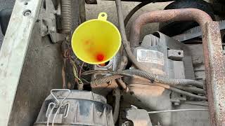 DIY Oil Change for 20082019 EZGO TXT Golf Cart With 400cc Kawasaki Engine [upl. by Myrle]