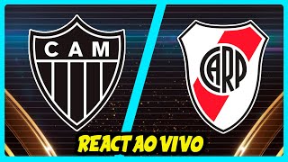 AtléticoMG x River Plate  REACT AO VIVO  Libertadores [upl. by Bohlin]