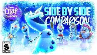 Olaf Presents  A Side By Side Comparison [upl. by Edecrem]